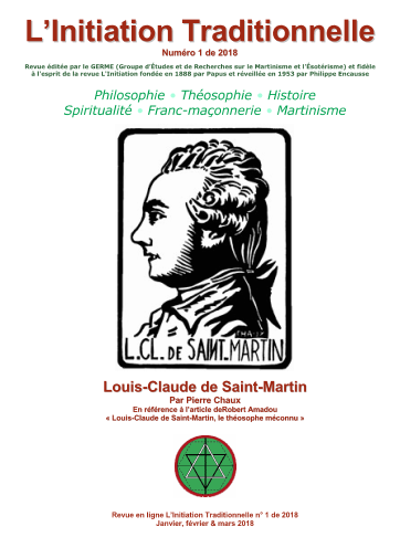 Revue L'Initiation Traditionnelle, numéro 1 de 2018 Revue L'Initiation Traditionnelle, numéro 1 de 2018
