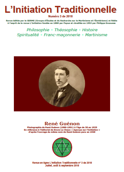 Revue L'Initiation Traditionnelle, numéro 3 de 2018 Revue L'Initiation Traditionnelle, numéro 3 de 2018
