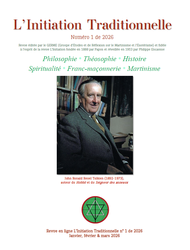 L'Initiation Traditionnelle - n° 1 de 2026