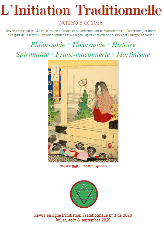 L'Initiation Traditionnelle - n° 3 de 2026