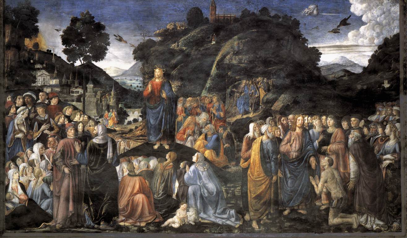 Cosimo Rosselli - Chapelle Sixtine - Le Sermon sur la Montagne