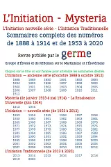 Sommaires Revues L Initiation