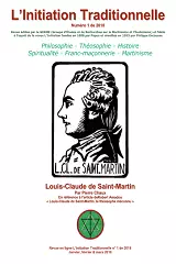 Revue L'Initiation Traditionnelle, numéro 1 de 2018