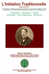 Revue L'Initiation Traditionnelle - 3ème trimestre 2018