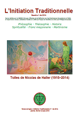 Revue L'Initiation Traditionnelle, numéro 1 de 2014