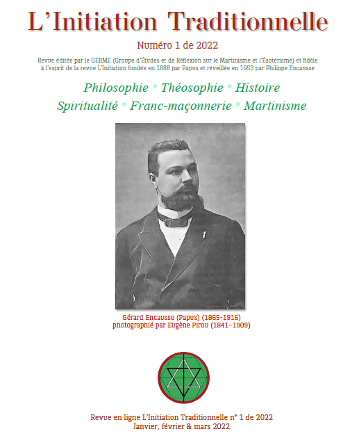 Revue L'Initiation Traditionnelle, numéro 1 de 2022 Revue L'Initiation Traditionnelle, numéro 1 de 2022