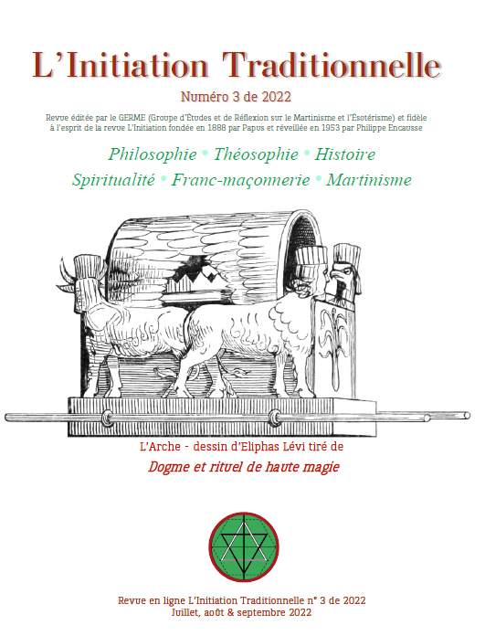 Revue L'Initiation Traditionnelle, numéro 2 de 2022 Revue L'Initiation Traditionnelle, numéro 3 de 2022